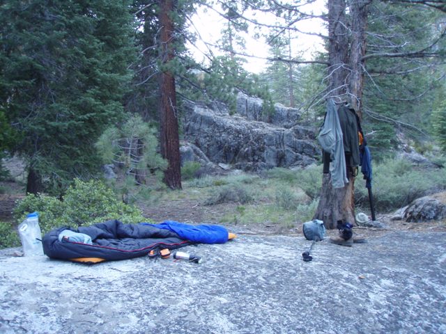The bivy rock. Just shy of Kennedy Meadows.