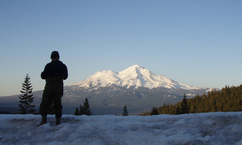 Greg with Mt. Shasta in the background.