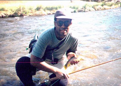 Fishing with the camera bag.